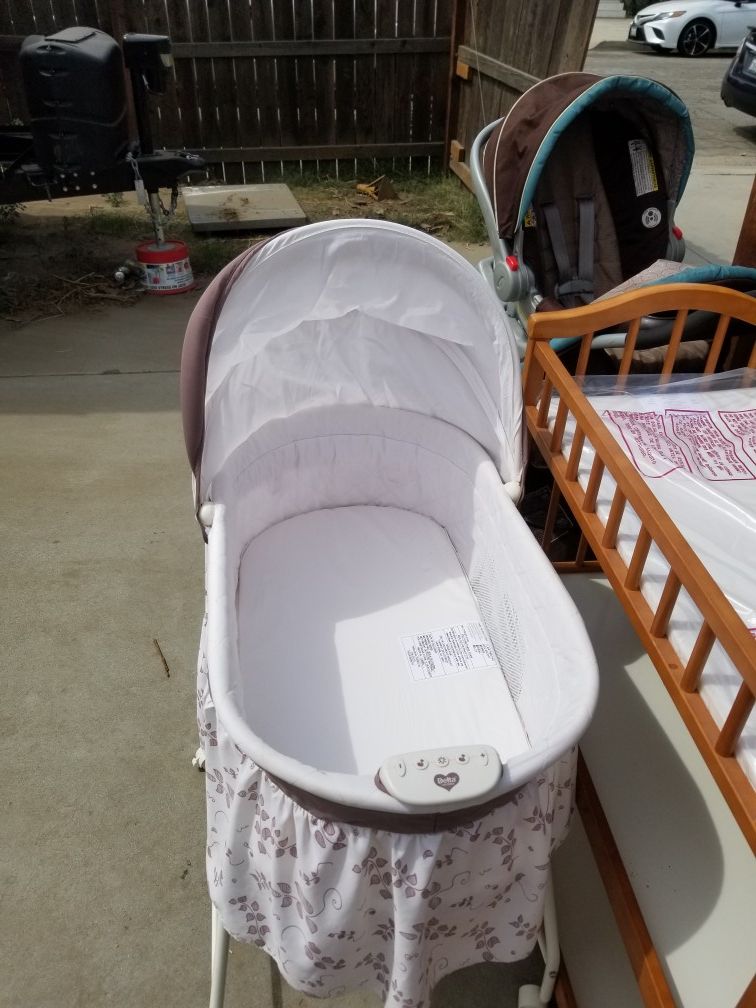 Baby Bassinet, changing table,stroller and car seat combo package deal all for $50