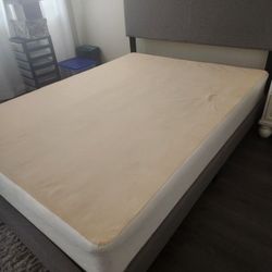 Padded Headboard, Bedframe, And Box Springs