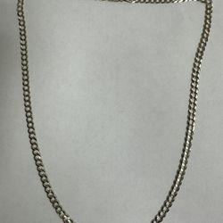 10K Curb Link Chain 21 Inches 