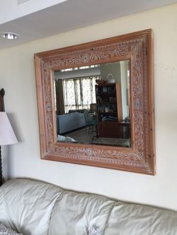 gorgeous extra large framed mirror