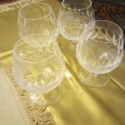 Waterford Collins Large Brandy Glasses From 1969 To 1979