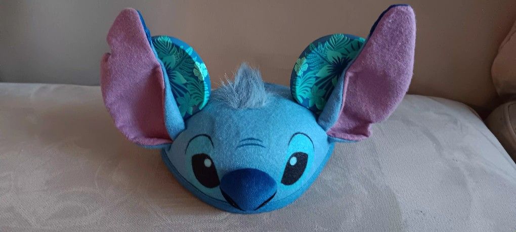 Rare Youth Disney Aulani Stitch Mickey Mouse Ears Hawaiian Cap