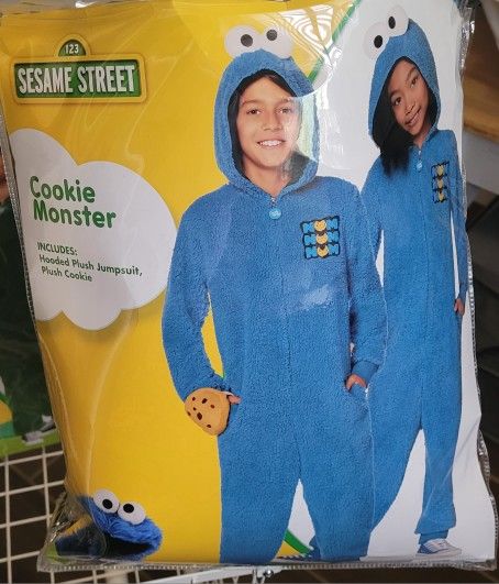 Sesame Street Teen/Kids Cookie Monster Jumpsuit