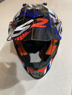 LS2 MX Off-Road Helmet Fast Strong Red/White/Blue Adult Size