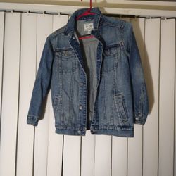 girls jean jacket 7/8 m 