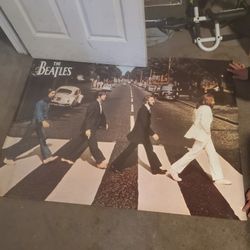 Classic Vintage Large Beatles Abbey Road Poster 