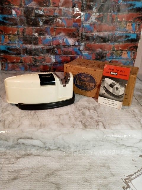 Vintage 1950s Electric Knife Sharpener By Cory 