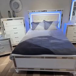 New 4pc Bedroom Set In Box 📦 Buy Now Pay Later $39 Down No Credit Needed