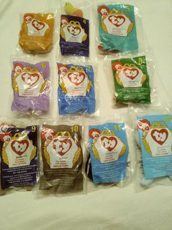 McDonalds Beanie Babies 2 through 12 missing number one