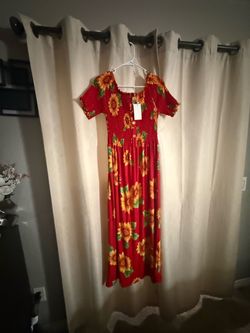 NEW River Island Red Floral sparkly dress