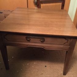 Retro Table With Drawer