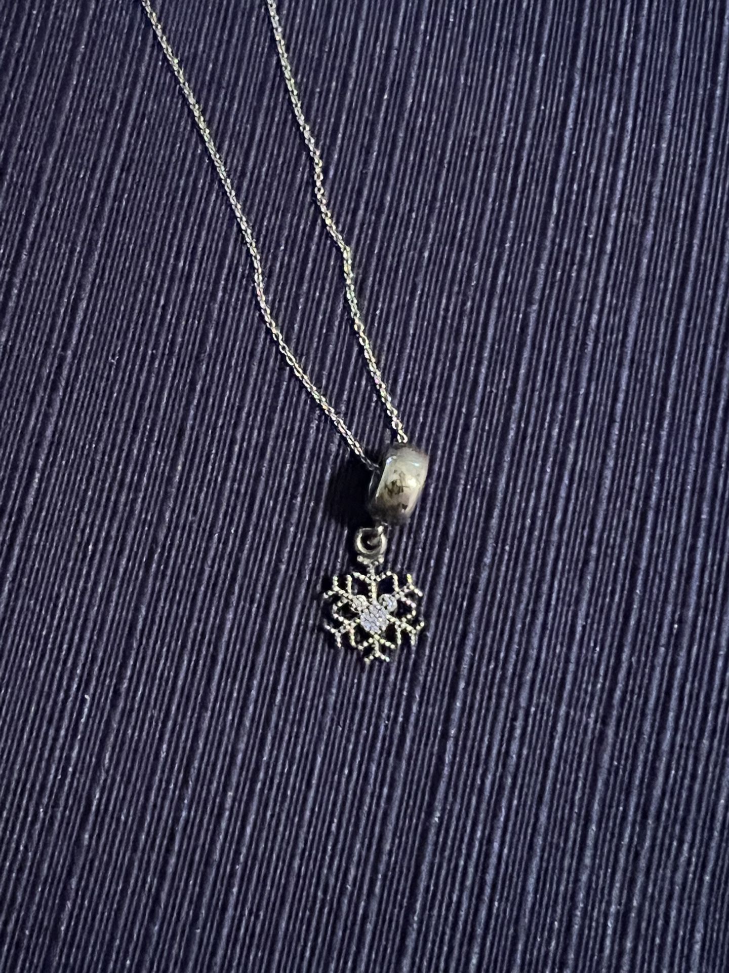 Sparkling Mickey Snowflake Charm