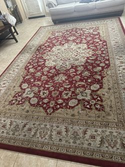 High Quality Rug 9 By 13 Excellent Quality Condition Has Some Spots Needs Clean Free Home Smoking & Pets