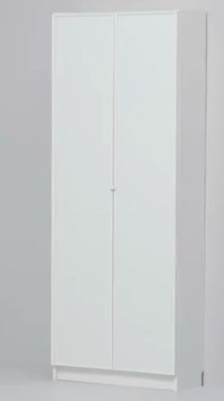 Two IKEA Billy Bookcase Hogbo glass doors