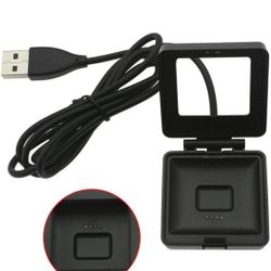 Smartwatch USB Charger for Fitbit Blaze, Charging Cable Cord Dock Stand. The item is a charger for a Fitbit Blaze smartwatch.
It is a USB charger, mea