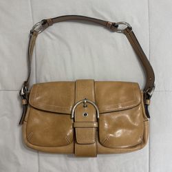 Coach Tan Leather Soho Buckle Shoulder Bag