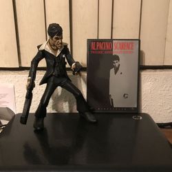 Scarface action figure / Scarface two disc anniversary edition with bonus features