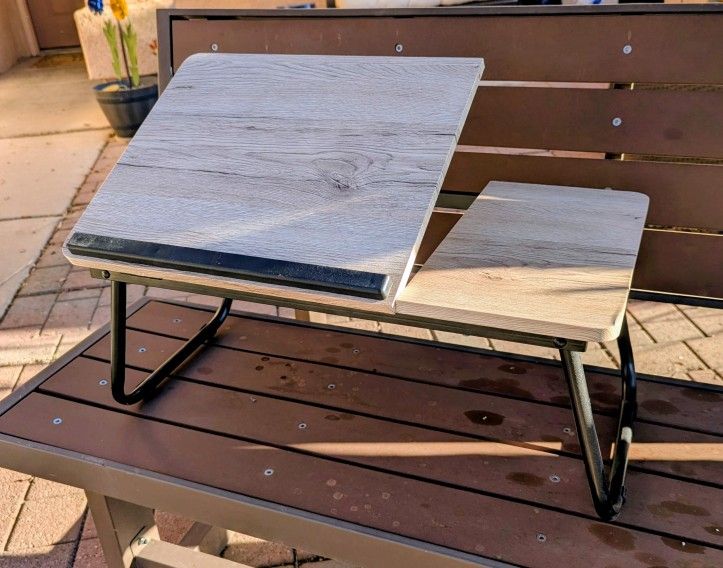 Wood Top Folding Lap Table in Great Condition (Original Owner)