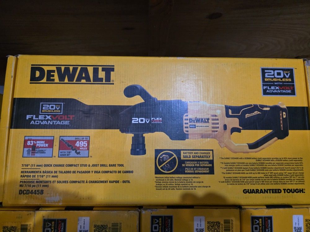 New DEWALT
20V Max Cordless Brushless 7/16 in. Quick Change Stud and Joist Drill (Tool Only)