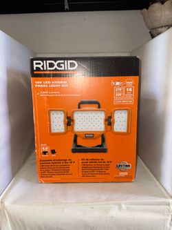 RIDGID 18V LED Hybrid Panel Light Kit (model R8698K)