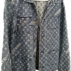 Louis Vuitton x Supreme Denim Chore Coat
