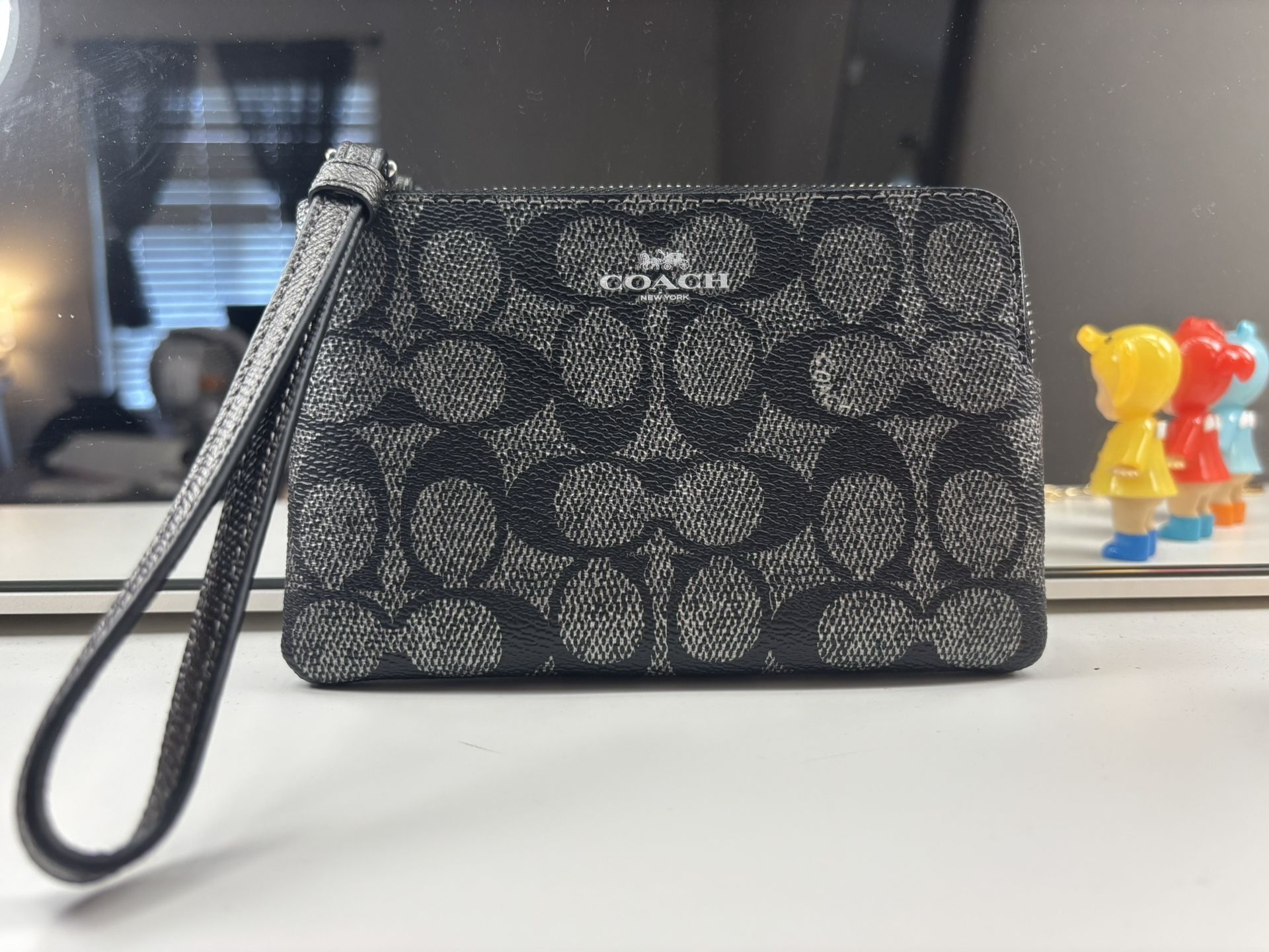 Coach Gunmetal Multi Wristlet