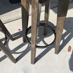 Solid Wooden Bar Stools