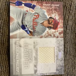 Tools 2020 Bryce Harper Major League Material Jersey Card!