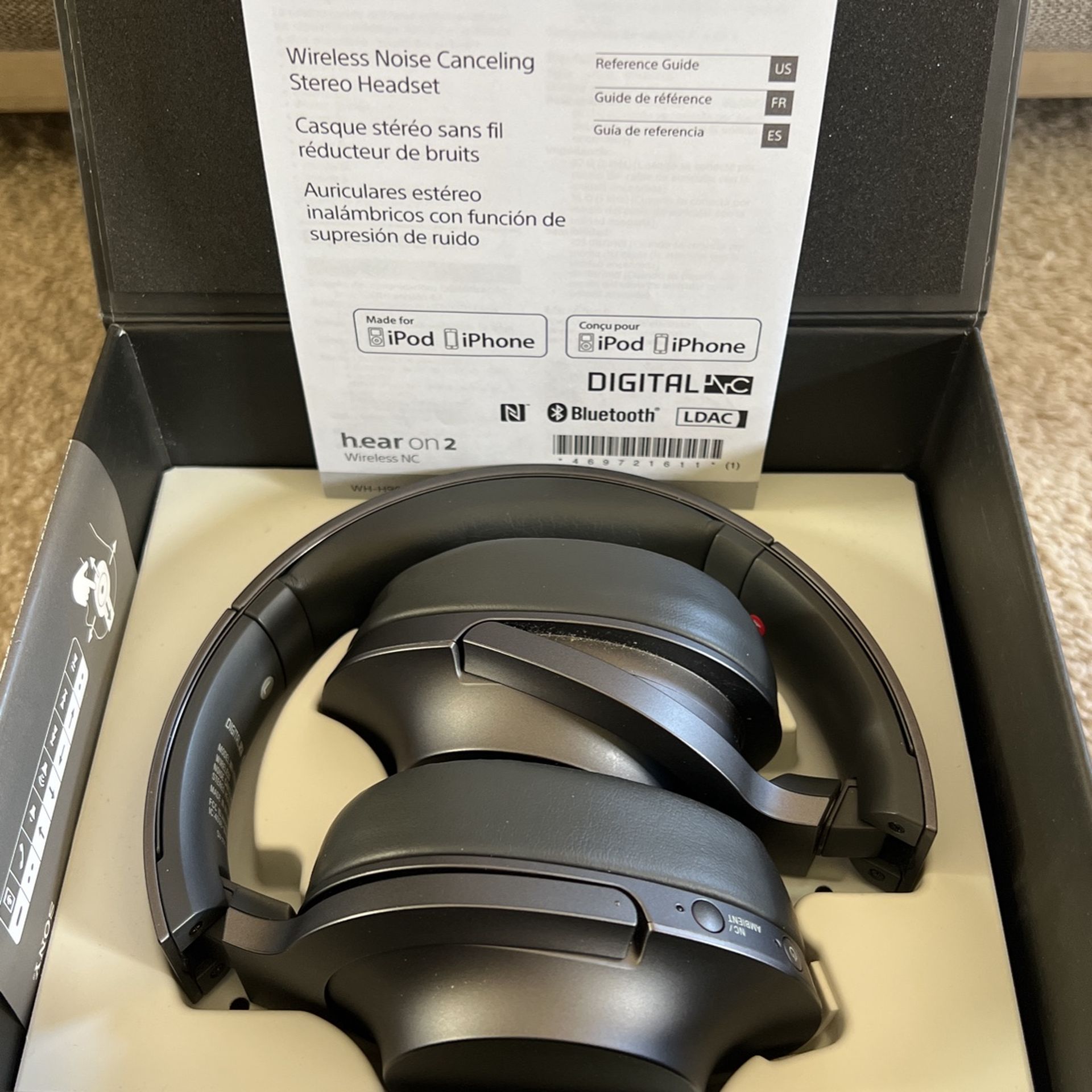 Sony Hear On 2 Wireless NC Bluetooth Headlhones WH-H900N