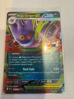 Mega Gengar ex Pokémon Card 056/094 Holo play stamp