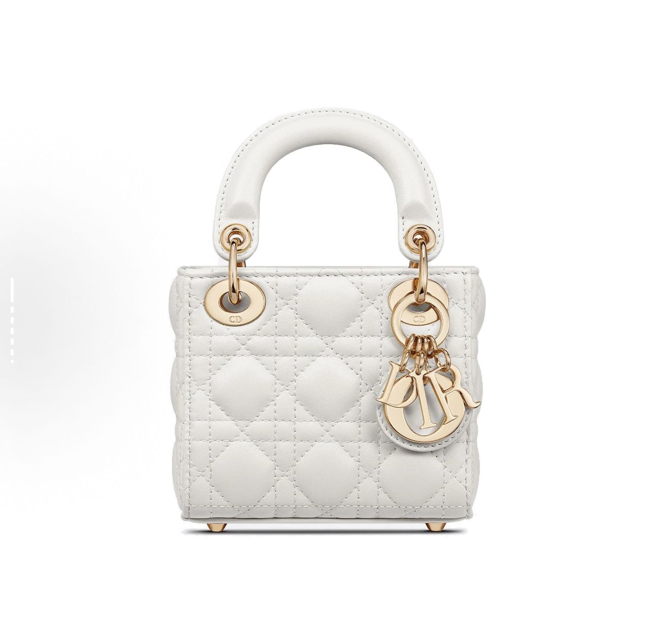 DIORLady Detachable Adjustable Shoulder Strap Rattan Plaid Pattern Sheep Leather Daifei Bag Single Shoulder Crossbody Handbag Super Mini(759)67