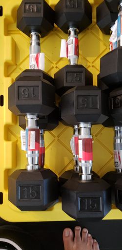 15 lb DUMBELLS WEIDER BRAND NEW
