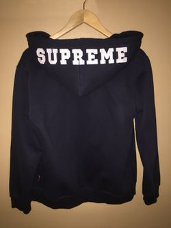 Supreme F/W 15 Felt Hood Logo Zip Up