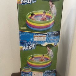 H2OGO! Rainbow Inflatable Play Pool
