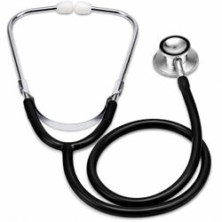 BLK Classic Black Dual Head Stethoscope, 22-Inch