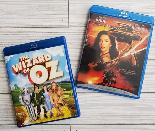 The Legend of Zorro + The Wizard of Oz Blu-ray Action Adventure Musical Family Movie