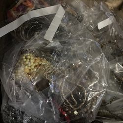 Mixed Lot Of Jewelry 10 Pieces Necklace Bracelet And Some Watches May Be Included 