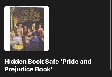 Pride and Prejudice Hidden Book Safe