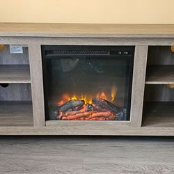 TV Stand With Fireplace/ Space Heater