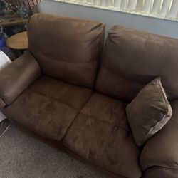 2 Brown Sofas