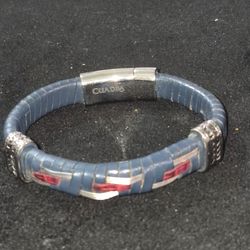 Cuadra Men's Woven Leather Bracelet