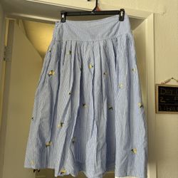 Blue Skirt W/ Design 