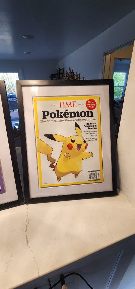Pokemon Time Magazines With Frame