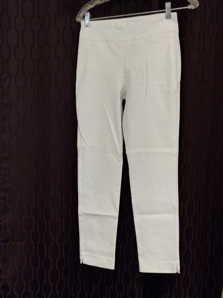 Petit White Stretch Leggings 4p