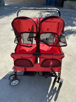Dog Double Stroller 