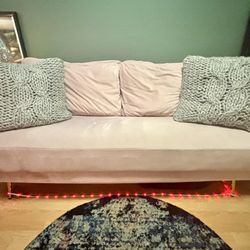 Pink Velvet Couch 