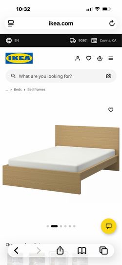 IKEA malm queen  bed frame