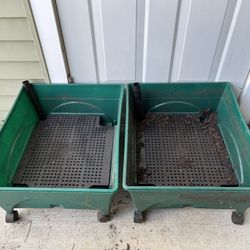 Self-watering patio Planter, Green, Set Of 2