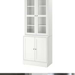 IKEA china cabinet with glass, already built, almost brand new
