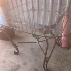 Glass Table With Base 